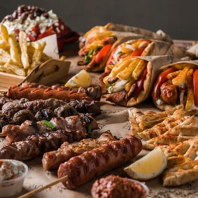 Kebab Grecia Y Pollo Asado